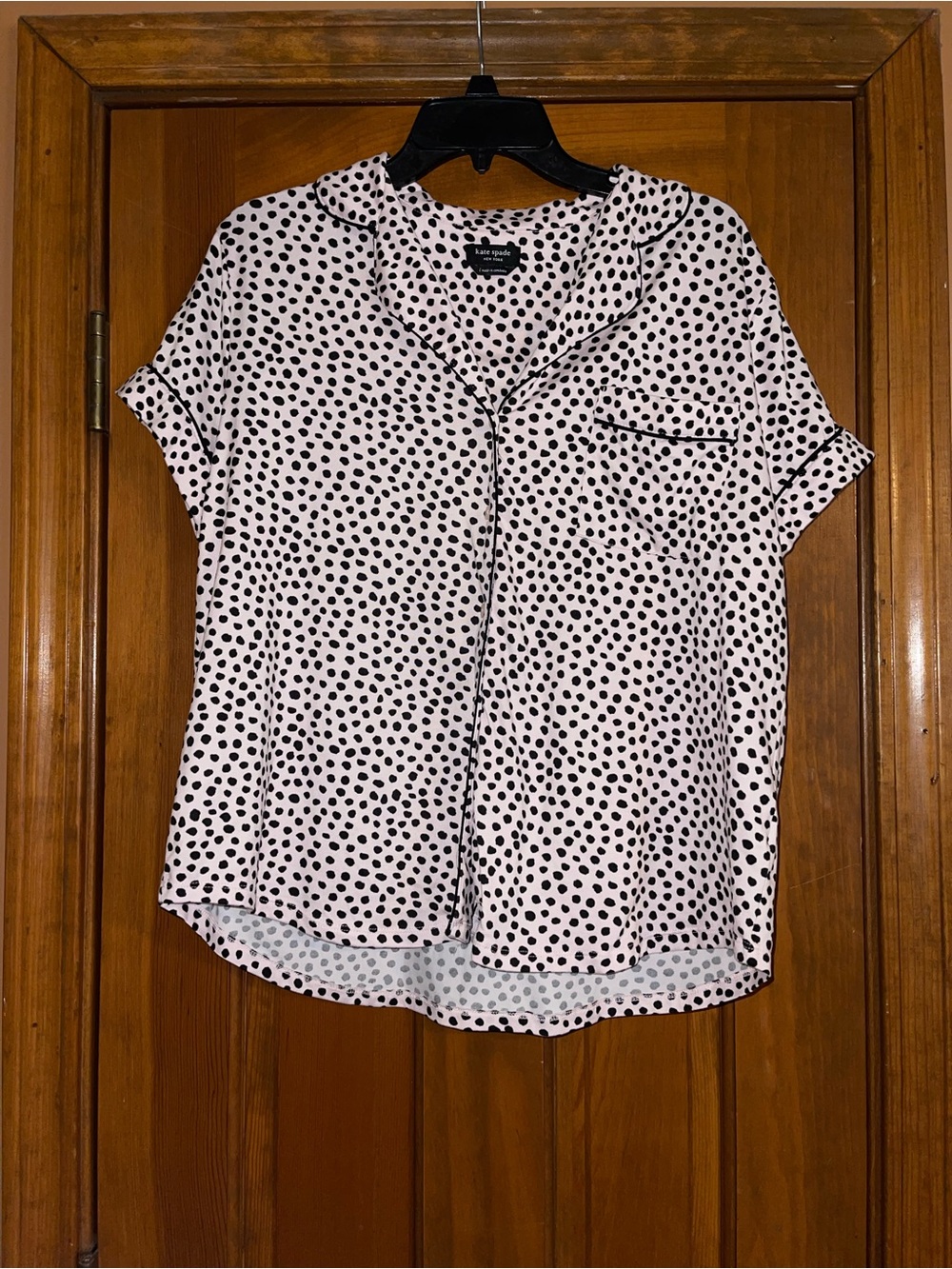 kate spade Pink Polka Dot Short-Sleeve pajama set